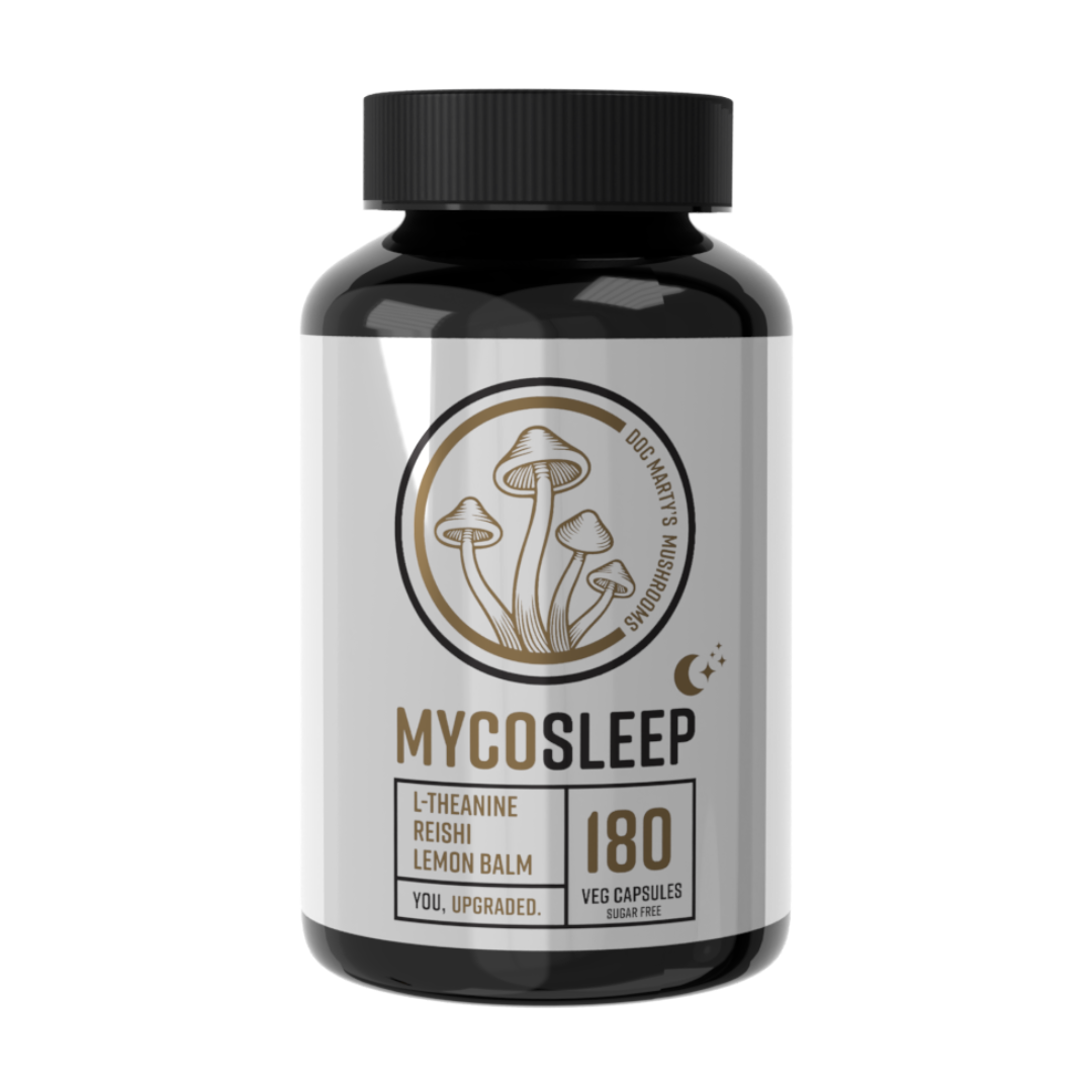 Reishi Sleep formula Mycosleep bottle 