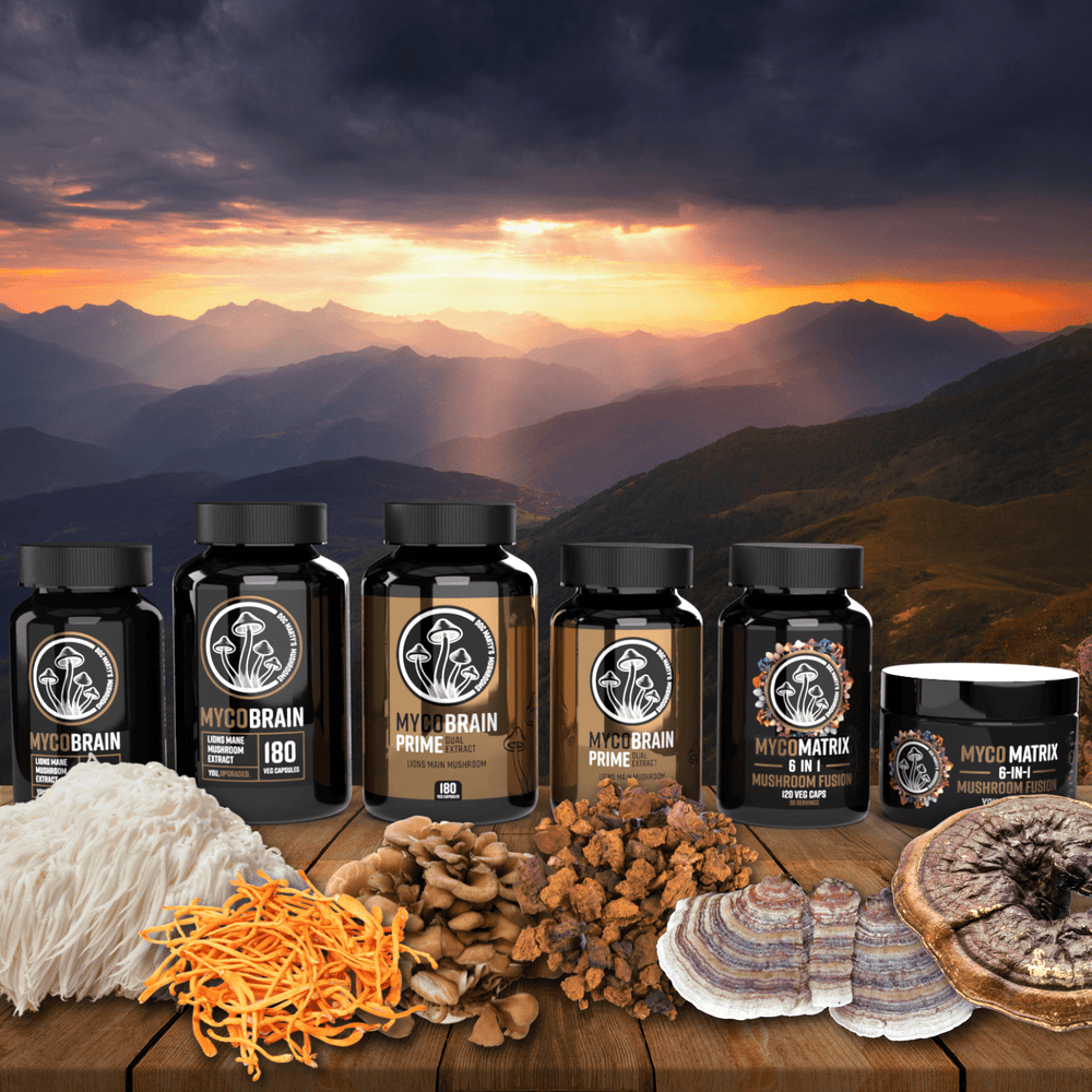 Turkey Tail Mushroom and MycoMatrix 6-in-1 Mushroom Fusion - Doc Marty's Mushrooms