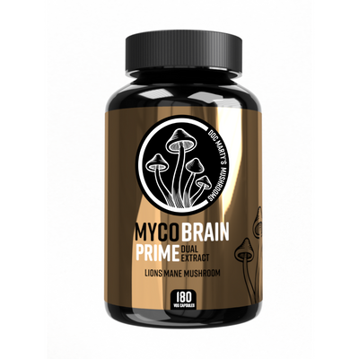 Mycobrain Prime Lions mane mushroom bottle