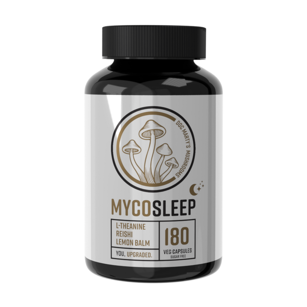 Reishi Sleep formula Mycosleep bottle 