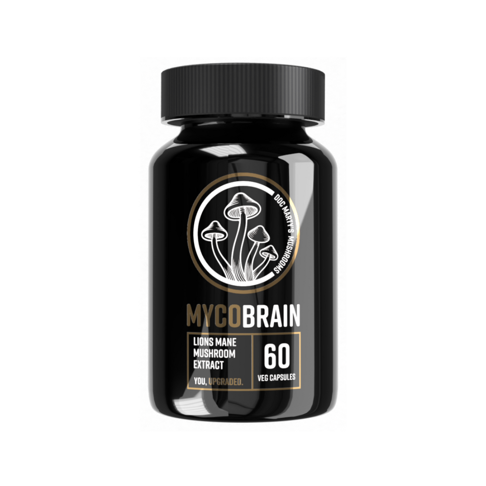 Mycobrain Lions mane mushroom bottle