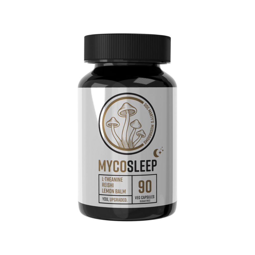 Reishi Sleep formula Mycosleep 90's bottle 